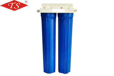 China 20&quot; filtro de água da fase do dobro parte a aparência azul da cor da pressão 32kg máxima fornecedor
