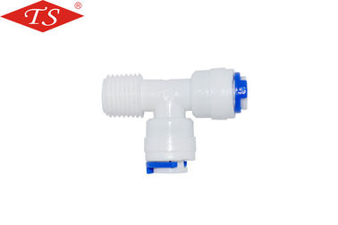 China Junção de T K7566 plástica dos acessórios azuis do purificador da água dos fechamentos sem porca fornecedor