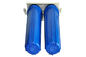 20&quot; filtro de água da fase do dobro parte a aparência azul da cor da pressão 32kg máxima fornecedor